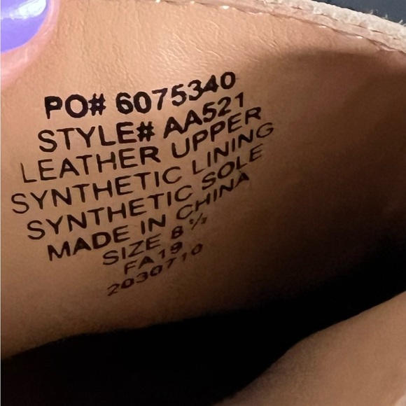 J. Crew Brown Ankle Boots with Chunky Heel Walker calf hair ankle boots 8.5 - Picture 5 of 5